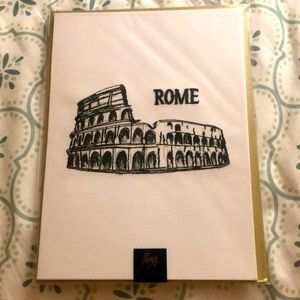 Rome Embroidery Papyrus blank card